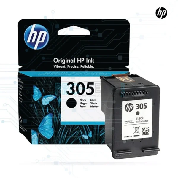 Cartouche d’encre noire HP 305 authentique