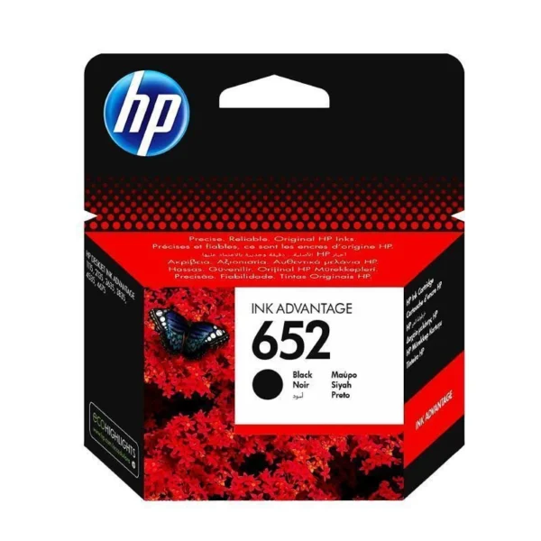 Cartouche d’encre originale HP 652 (Noir)